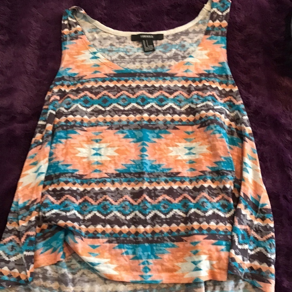 Forever 21 Aztec print tank top
